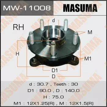 Ступичный узел MASUMA front CROWN/ GRS201 RH