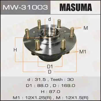 Ступичный узел MASUMA front PAJERO/ KH4W