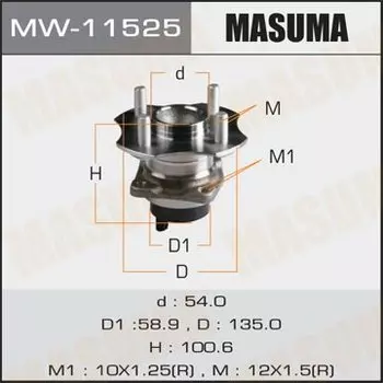 Ступичный узел MASUMA rear COROLLA / ZZE120L, NDE120L
