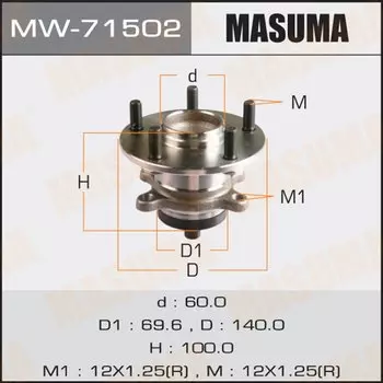 Ступичный узел MASUMA rear SX4 06- (with ABS)