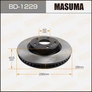 Тормозной диск Masuma, арт. BD-1229