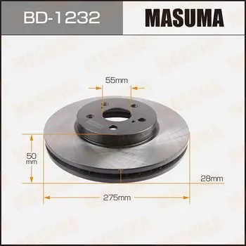 Тормозной диск Masuma, арт. BD-1232