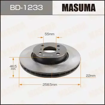 Тормозной диск Masuma, арт. BD-1233