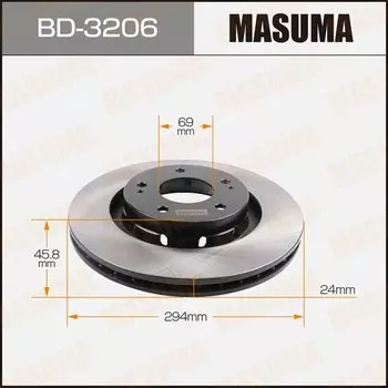 Тормозной диск Masuma, арт. BD-3206