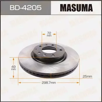 Тормозной диск Masuma, арт. BD-4205