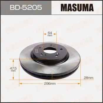 Тормозной диск Masuma, арт. BD-5205