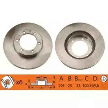 Тормозной диск NiBk, арт. RN1056