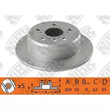 Тормозной диск NiBk, арт. RN1486