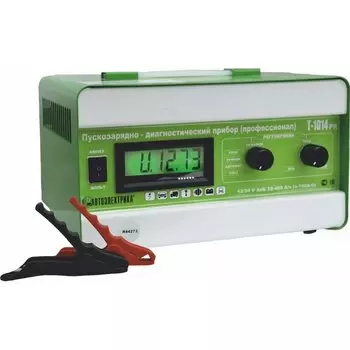 Устройство пуско-зарядное АВТОЭЛЕКТРИКА Т-1014PR диагностическое, 12В/24В, до 150/400Ач, ток заряда 1-30/1-15А, ток пуска 150/100А, для WET, AGM, GEL