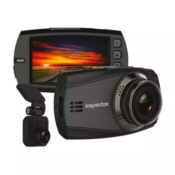 Видеорегистратор автомобильный Inspector Cyclone на лобовое стекло, 4Мп, 2560x1440, обзор 150°, экран 2.7", 2 камеры