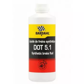 Жидкость тормозная Bardahl Brake Fluid, DOT 5.1, 500мл, арт. 4959