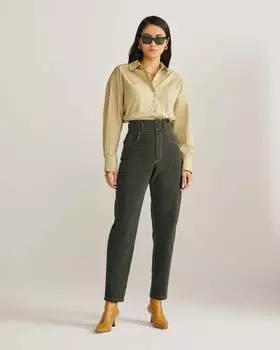 Брюки-бананы из хлопкового денима (29)