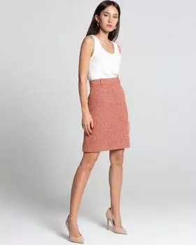 Юбка букле в клетку (XS)