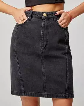 Юбка-мини с рельефной строчкой (28)