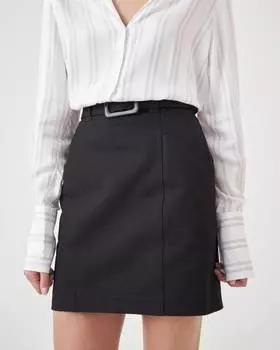 Юбка-трапеция с поясом (S)