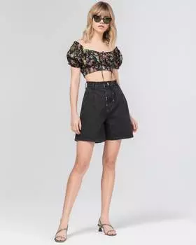 Короткие джинсовые шорты (25)