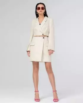 Костюмная юбка мини (XS)