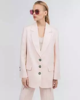 Льняной жакет мужского кроя (L)