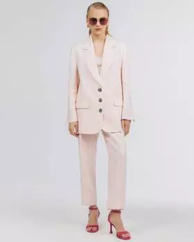 Льняные брюки-бананы (L)