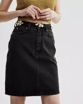 Мини-юбка из денима (XS)