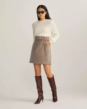 Мини юбка из вельвета (XS)