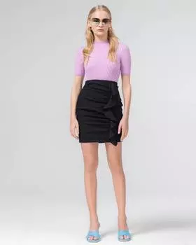 Мини юбка с воланом (М)