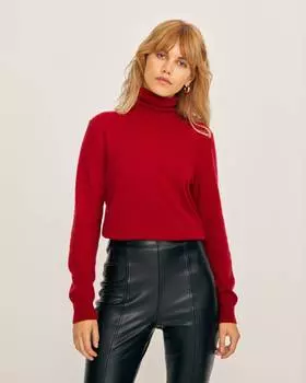 Объемный джемпер с воротником-стойкой (S)