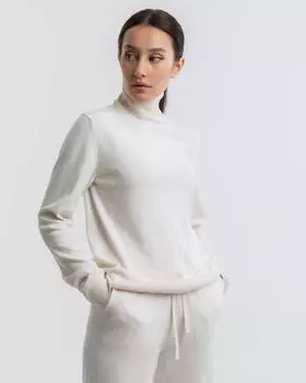 Объемный свитер с высоким горлом (S)