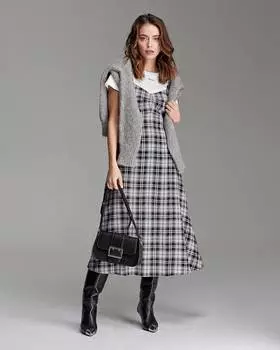 Платье-комбинация на бретелях (S)