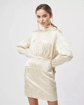 Платье-мини с открытой спиной (М)