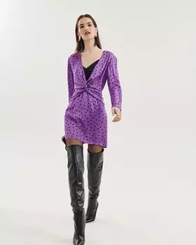 Платье мини с принтом (S)