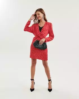 Платье мини с принтом (S)