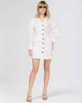 Платье-рубашка изо льна (L)