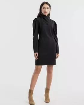 Платье с декоративным платком в ковбойском стиле (XS)