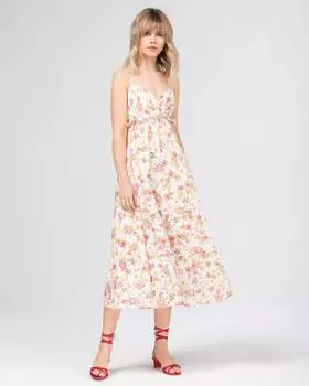 Платье-сорочка с цветочным принтом (L)