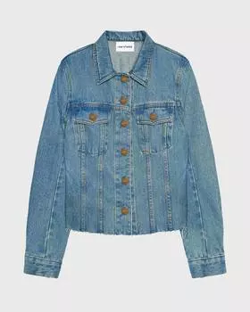 Приталенный жакет из денима (М)