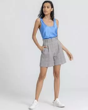 Шорты в клетку с карманами (S)