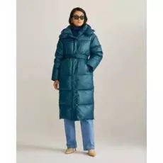 Стеганое пальто с капюшоном (М)