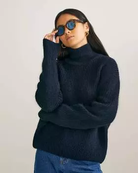 Удлиненный джемпер из мохера (L)