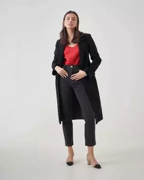 Удлиненный жакет из твида букле (L)