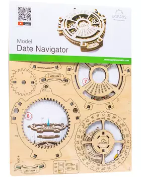 3D-пазл UGears Навигатор дат (70036)