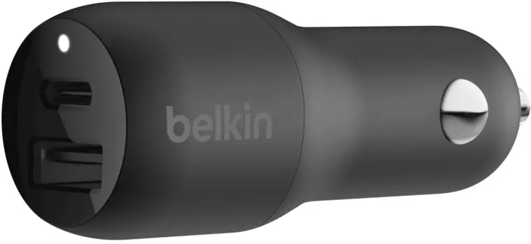 Автомобильное зарядное устройство Belkin Boost Charge (F7U100btBLK) USB-C/USB-A (Black)