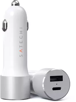 Автомобильное зарядное устройство Satechi 72W Type-C PD ST-TCPDCCS (Silver)