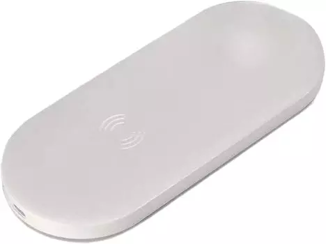 Беспроводное зарядное устройство COTEetCI 2in1 Wireless Charger WS-7 (White)