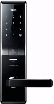 Биометрический дверной замок с ручкой Samsung SHS-H705 FBK/EN 5230 (Black)