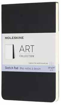 Блокнот для рисования Moleskine Art Sketch Pad Pocket (ARTSKPAD2) нелинованный (Black)