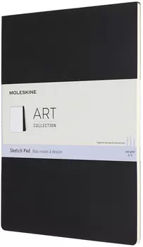 Блокнот для рисования Moleskine Art Sketch Pad A4 (ARTSKPAD8) нелинованный (Black)