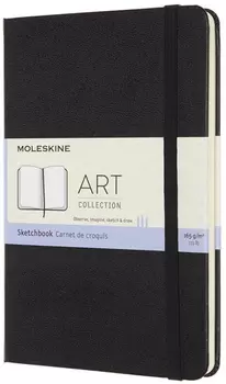 Блокнот для рисования Moleskine Art Sketchbook Medium (ARTQP054) нелинованный (Black)