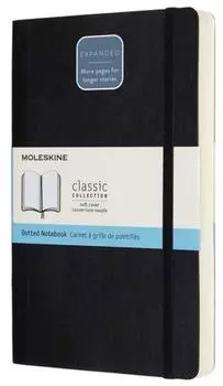 Блокнот Moleskine Classic Soft Expanded Large QP619EXP (Black)