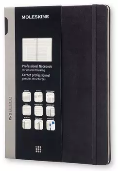 Блокнот Moleskine Professional XLarge (PROPFNTB4HBK) в линейку (Black)